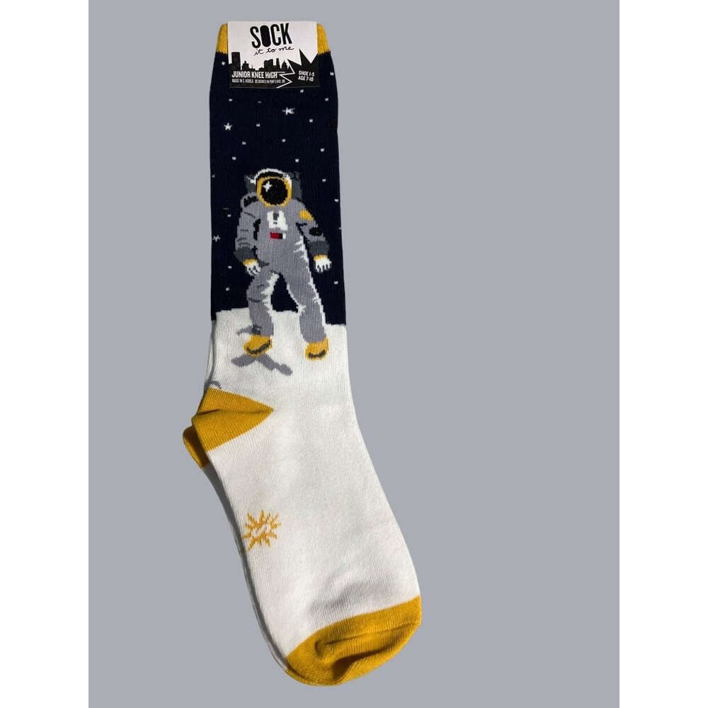 Sock It To Me Astronaut Junior Knee High Socks Age 7-10 years  Shoe size 1-5